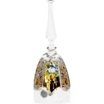 Bohemia Crystal Bohemia Crystal broušené sklo, zvoneček zlacený 155mm. Brus klasik.