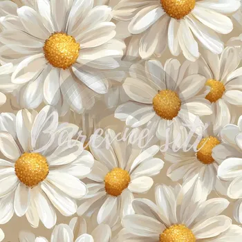 Úplet, Krémové kopretiny (E) (Top kvalitní úplet Bella digitisk)