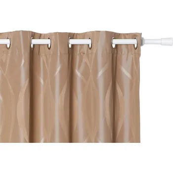 Záclona Záclona se vzorem HOLOS hnědá