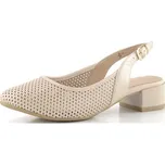 Caprice prodyšné lodičky s volnou patou cream nappa 9-29602-44 - 37.5 | P703476