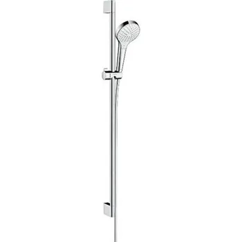 Hansgrohe CROMA SELECT S VARIO 3JET sprchová souprava 3-dílná, ruční sprcha pr. 110 mm, 3 proudy, tyč, hadice, EcoSmart, bílá/chrom