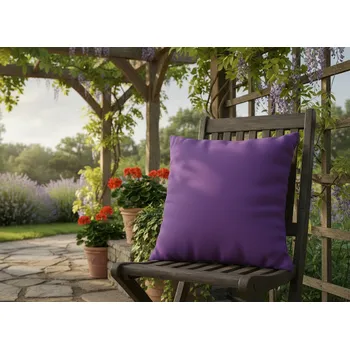 Polštář Dekorační venkovní polštář s výplní CARACAS color 29 fialová 40x40, 50x50 cm Mybesthome Rozměr: 40x40 cm Polštář je již včetně vyjímatelné výplně.