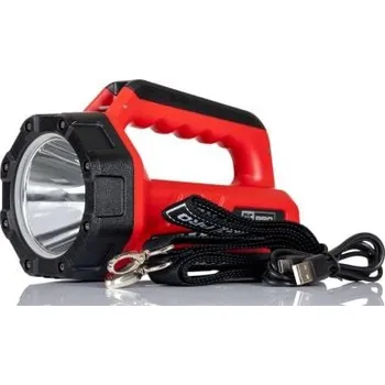 Svítilna Ruční svítidlo 3,7 V 10400 mAh, typ žárovky: LED Lucerna dobíjecí, rozsah: 750 m, Polykarbonát, svítivost: 1300 lm,