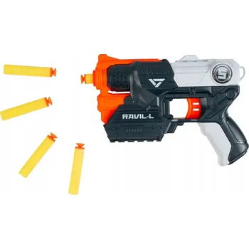 Dětská zbraň PISTOLE NA MĚKKÉ ŠIPKY S PRUŽINOVÝM NAPÍNÁKEM PRO DĚTI VĚK 3+