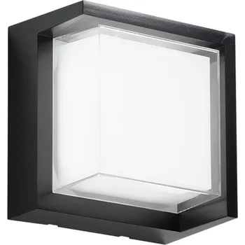 Venkovní osvětlení INTEC LED venkovní nástěnné svítidlo BLOCK, černá, 16 cm plast, CCT LED 14 W celkem