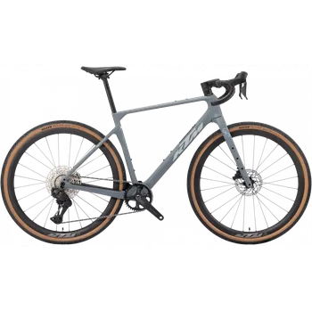 Silniční kolo Gravel kolo KTM Gravelator Elite Di2 Blue Grey Matt 49