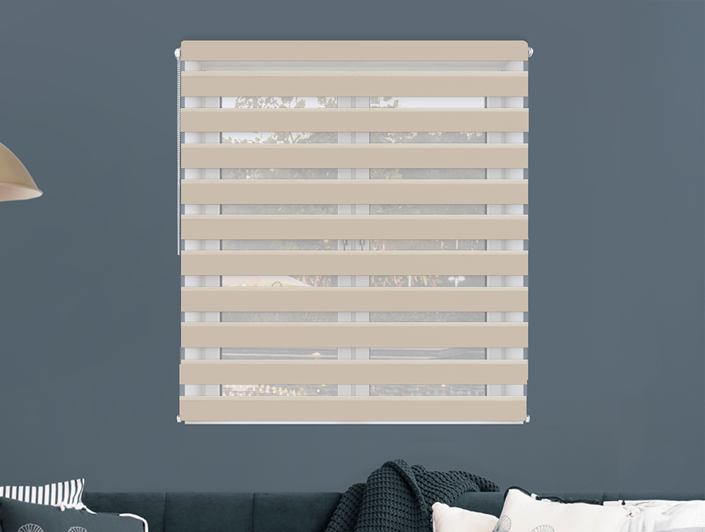 FEXI Zatemňovací Roleta Den a noc, Blackout Lněná krémová, A 3502e, 150x30 cm