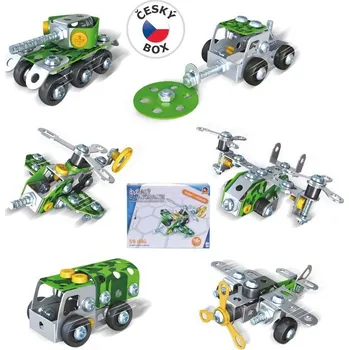 ostatní stavebnice MaDe Hračky Stavebnice malý mechanik - vojenská technika