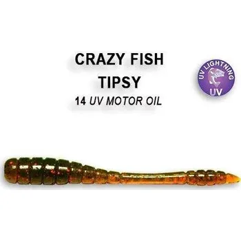 Umělá nástraha Crazy Fish Tipsy 5cm barva 14 motor oil