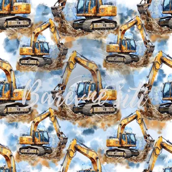 Úplet, Pásový bagr na světle modré (E) (Top kvalitní úplet Bella digitisk)