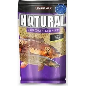 Vnadící směs Sonubaits Groundbait Natural River Cheesy 1kg