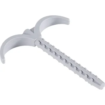 Stahovací páska Jäger Direkt 743130 držák kabelu 743130 Průměr kabelového svazku (rozsah) 8 mm (max) pro zástrčnou montáž do zdiva, bez obsahu halogenů , bez silikonu, UV