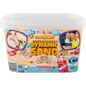 Hračka na písek TUBAN Dynamický písek Natural Box 5 kg