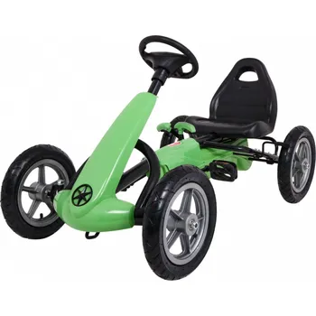 Dětské šlapadlo Šlapací čtyřkolka Go-Kart STAR zelená