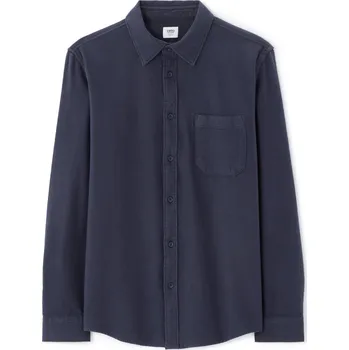 Pánská košile Celio Košile Nacotwill 1183021 Tmavě modrá XXL