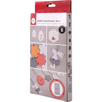 Forma na odlévání Rayher GmbH Silikonová forma – Velikonoční kamarádi a včelí plástve (6 motivů)