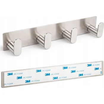 Věšák Háček bez vrtání BORG Hygiene stříbrný