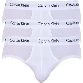 Slipy 3PACK pánské slipy Calvin Klein bílé (U2661G-100) L U2661G-100 Možnost vrácení zboží ZDARMA do 120 dnů!