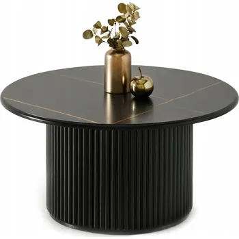 Konferenční stolek Konferenční stolek Mebel-Partner DORFI 80 kulatý 80 x 80 x 42 cm černý