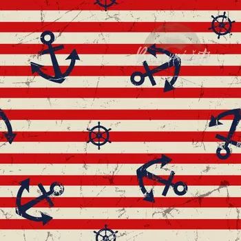 Úplet, Kotvičky na červených pruzích (E) (Top kvalitní úplet Bella digitisk)