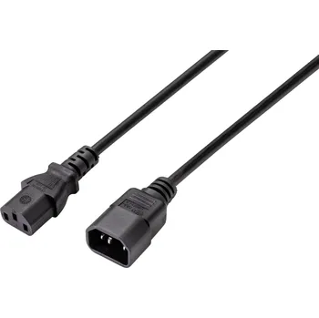 Prodlužovací kabel Sygonix SY-5044234 IEC prodlužovací kabel černá 3.50 m