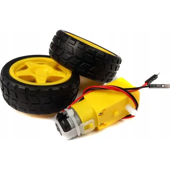 Elektroweb Sada kolo + DC motor s převodovkou 1:48 200RPM