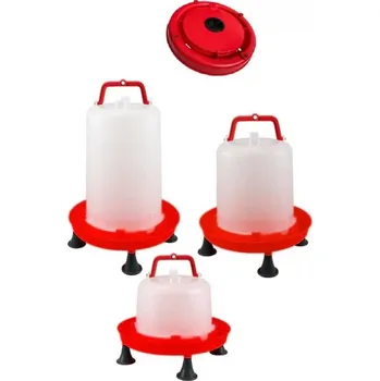 napáječka pro hospodářská zvířata Napáječka (plastová, klobouková) pro kuřata se zátkou, bajonetem i nožičkami /5 L/