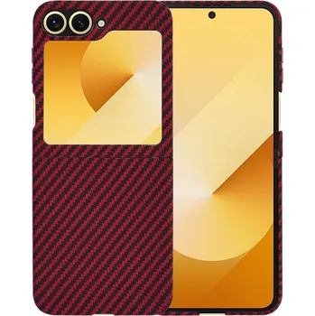 Techsuit - Carbonite FiberShell - Samsung Galaxy Z Flip7 FE - červený