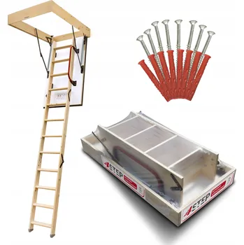 Půdní schody Půdní schody dřevěné 4Step 60 x 112 cm maximální výška 275 cm