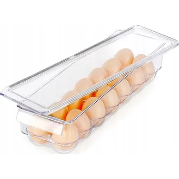Dóza na potraviny ZÁSOBNÍK NA VEJCE S VÍKEM, LISOVANÝ ORGANIZÉR / FORMA NA 14 VAJEC