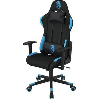 Herní židle Herní křeslo ergonomické pohodlné černo-modré