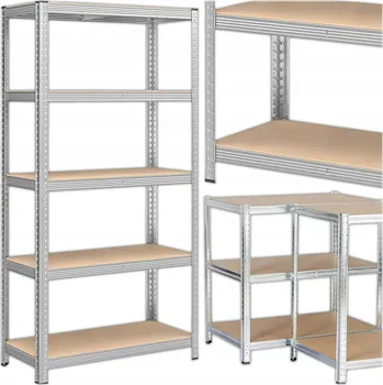 Dílenský regál Kovový skladový regál KRUMAD 180 x 90 x 40 cm, nosnost 175 kg na polici