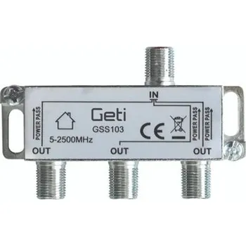Anténní redukce Anténní rozbočovač GETI GSS103 3 výstupy