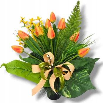 Smuteční dekorace SEZONA Jarní kytice 45 cm