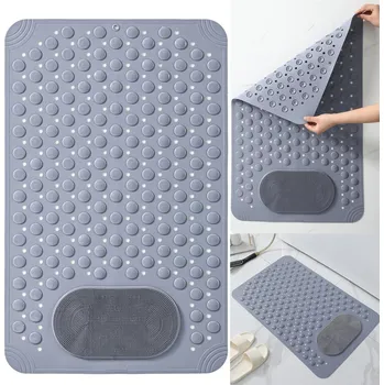 Protiskluzová podložka PROTISKLUZOVÁ PODLOŽKA S MASÁŽÍ DO KOUPELNY, VANY, SPRCHY – ŠEDÁ