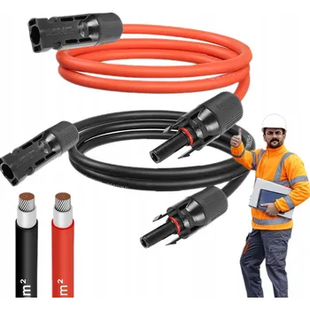 IP kamera KABEL 4mm2 MĚDĚNÝ PRO FOTOVOLTAIKU SOLÁRNÍ PANELY 1M x2