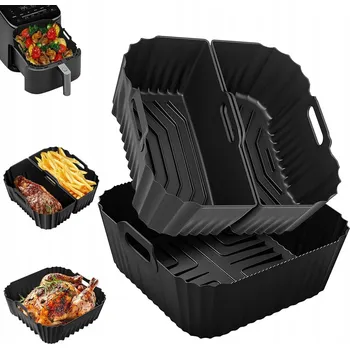 Vrták 3ks VLOŽKY STOJANY PAPÍR DO HORKOVZDUŠNÉ FRITÉZY AIR FRYER DUAL BASKET 4,5-8L
