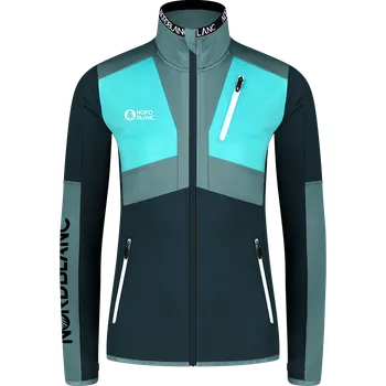 Dámská mikina Dámská powerfleecová mikina NORDBLANC RIVA NBWFL8289 MODROZELENÁ 36