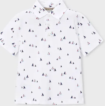 Chlapecké tričko Dětské polo tričko Mayoral 3101.5A.Mini.PPY2 bílá 00A, vel. 104