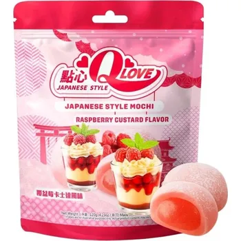 Bonboniéra Qlove Japonské Koláčky Custard Malina 120g