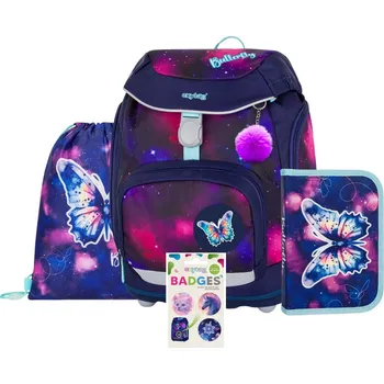 Set školních potřeb oxybag Školní batoh OXY Sherpy Motýl v setu – 4 díly