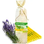 Ušní svíce HOXI s LEVANDULÍ v plátěném pytlíku 10ks