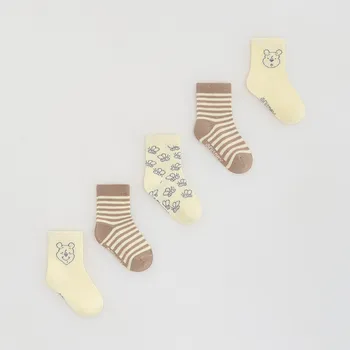 Dupačky Reserved - Medvídek Pú ponožky 5 balení - světle žlutá - 875IN-10X - 875IN-10X-K10