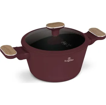 Hrnec BERLINGERHAUS Kastrol s titanovým povrchem a poklicí 20 cm Leonardo Nordic Collection BH-8300