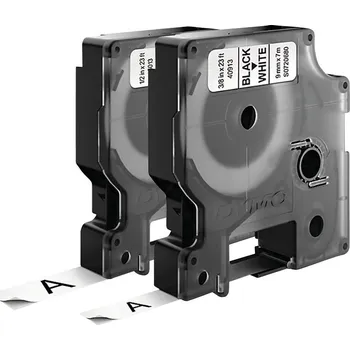Kotouček do pokladny a tiskárny štítků DYMO 40913, 45013 páska do štítkovače sada 2 ks Barva pásky: bílá Barva písma: černá 9 mm, 12 mm 7 m