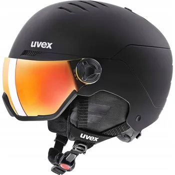 Lyžařská helma Uvex Wanted Visor Black Mat M 54-58cm