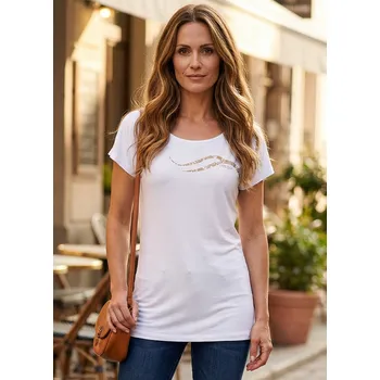 Dámské tričko Dámské prodloužené triko ALTISPORT CARRYOVER ALW001123 BÍLÁ XS