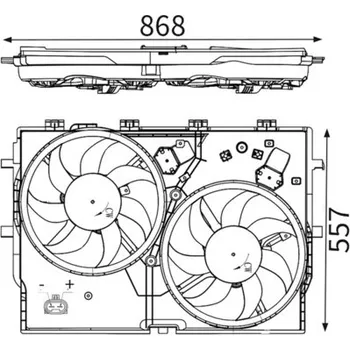 Motor automobilu Větrák chlazení motoru MAHLE ORIGINAL CFF 192 000S