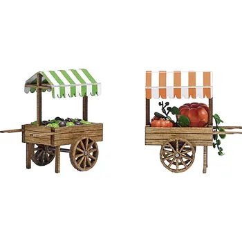 Modelová železnice Busch 1826 Tržních dýňů a salátu ve velikosti H0 stavebnice