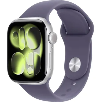 Chytré hodinky Apple Watch Series 11 GPS 42 mm hliníkový plášť sportovní náramek Mlžná fialová S/M